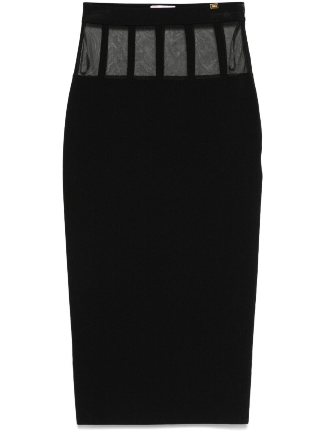 

Юбка миди корсетного кроя Elisabetta Franchi, черный