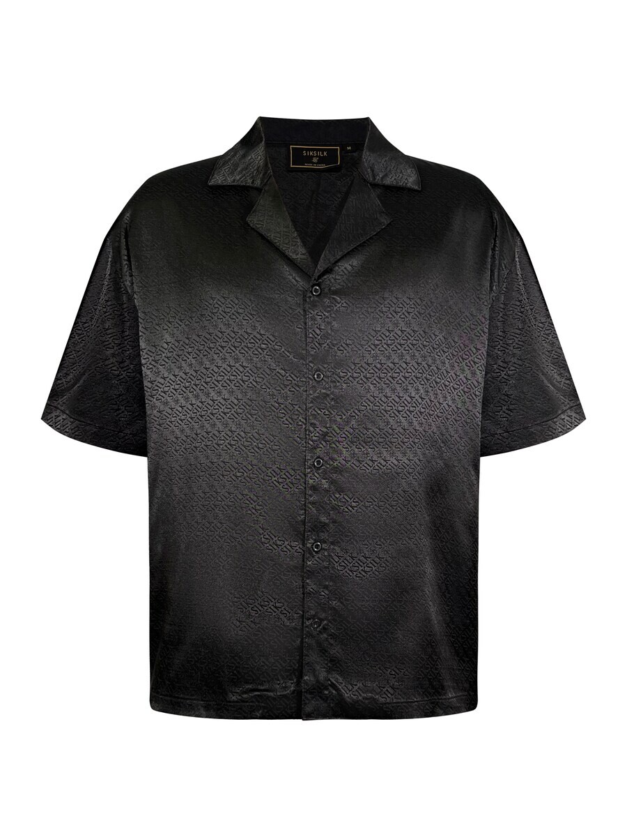 

Повседневная рубашка SikSilk Regular fit Button Up Shirt, черный