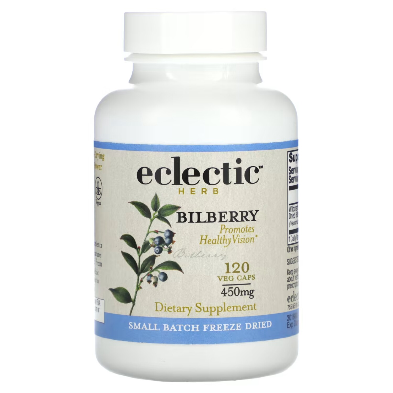 

Добавка Eclectic Institute для зрения, 120 капсул