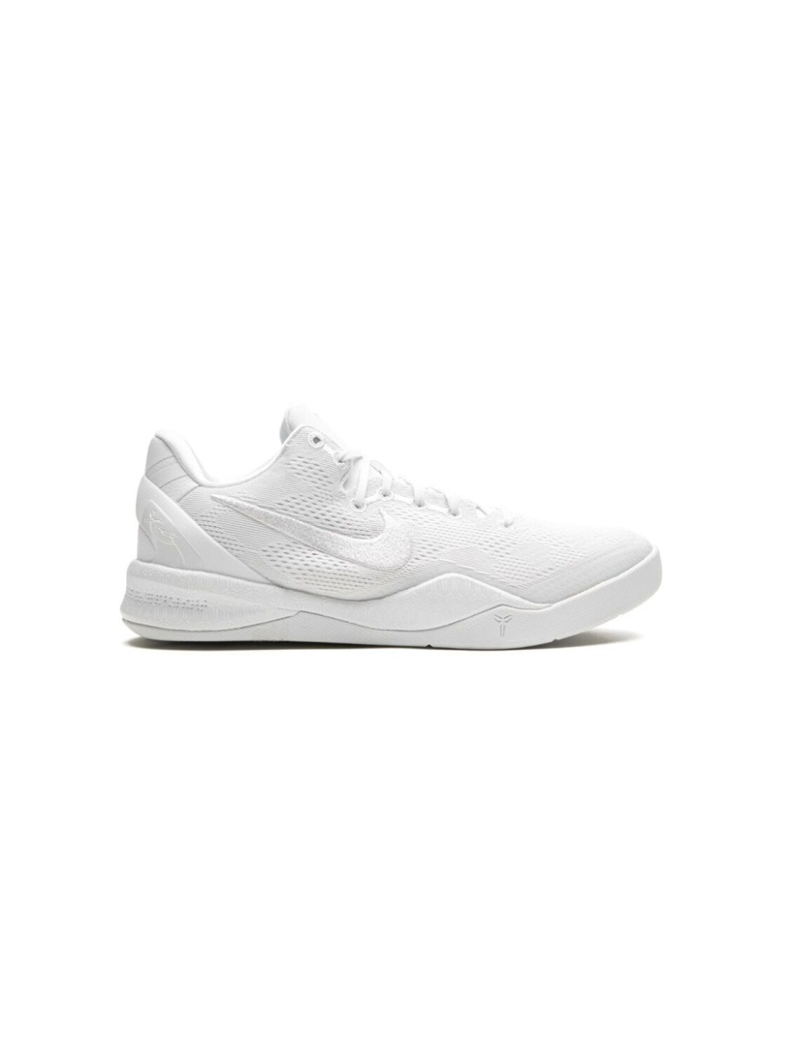 Nike Kids кроссовки Kobe 8 Protro «Triple White», белый — фото 2