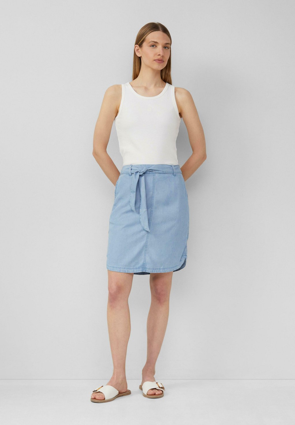

Джинсовая юбка FLIESSENDER - Pencil skirt s.Oliver, синий