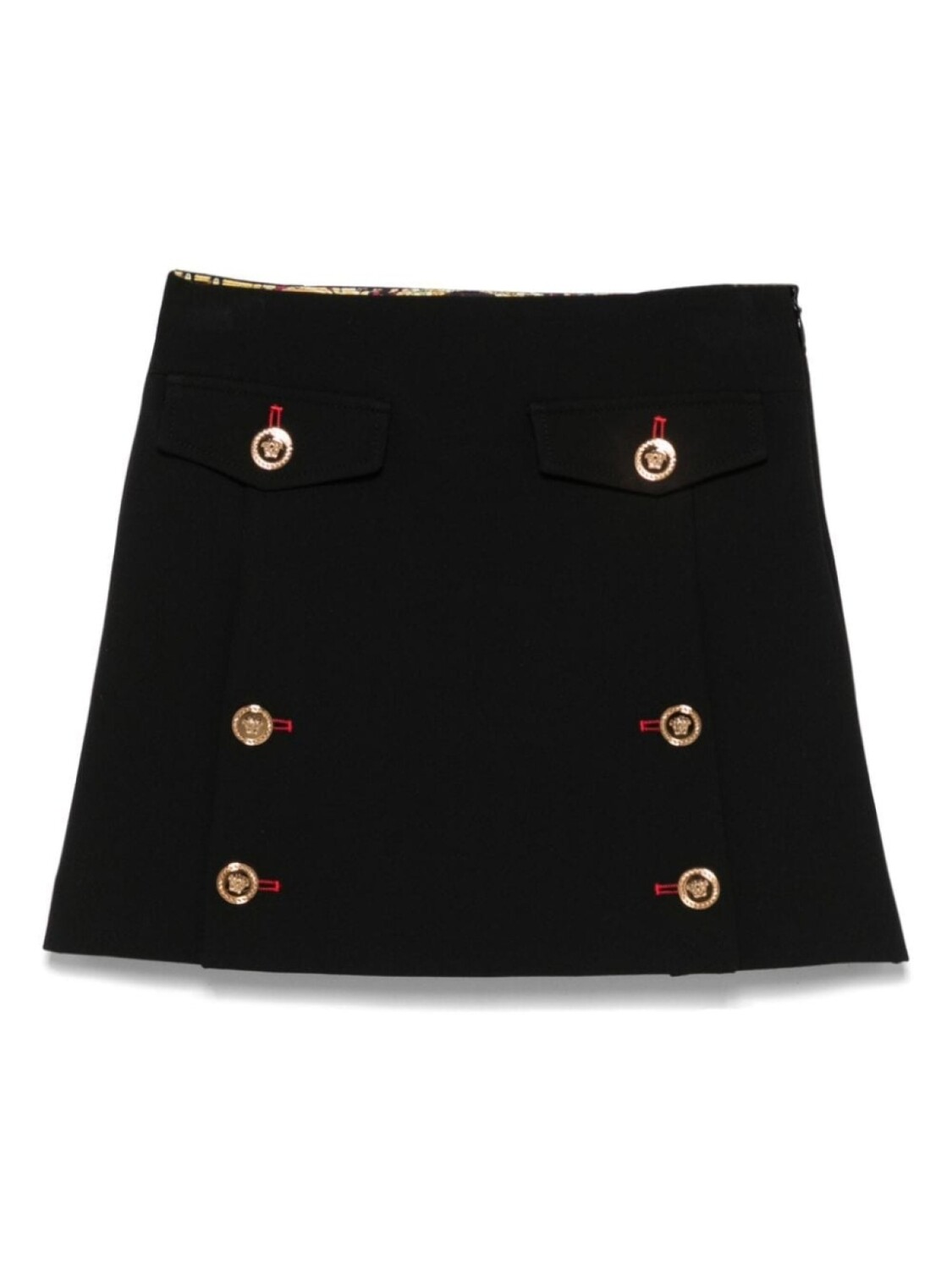 

Versace Kids юбка мини с декором Medusa, черный