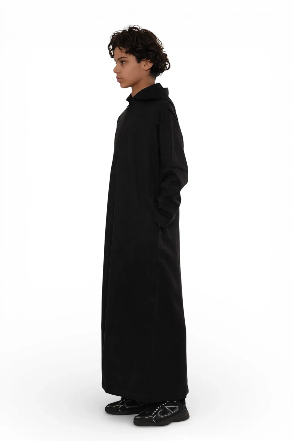 Arabic Thobes Детская толстовка с капюшоном для мальчиков, черная марокканская джубба, рамадан, будка для Рамадана - K-HM12 — фото 2