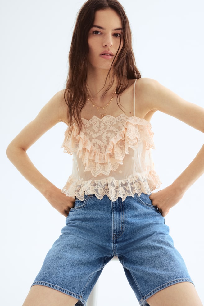 

Джинсовые шорты-бермуды H&M, синий