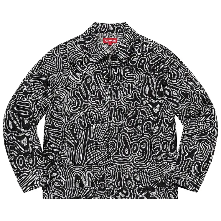 Джинсовая куртка Supreme Chainstitch, черная