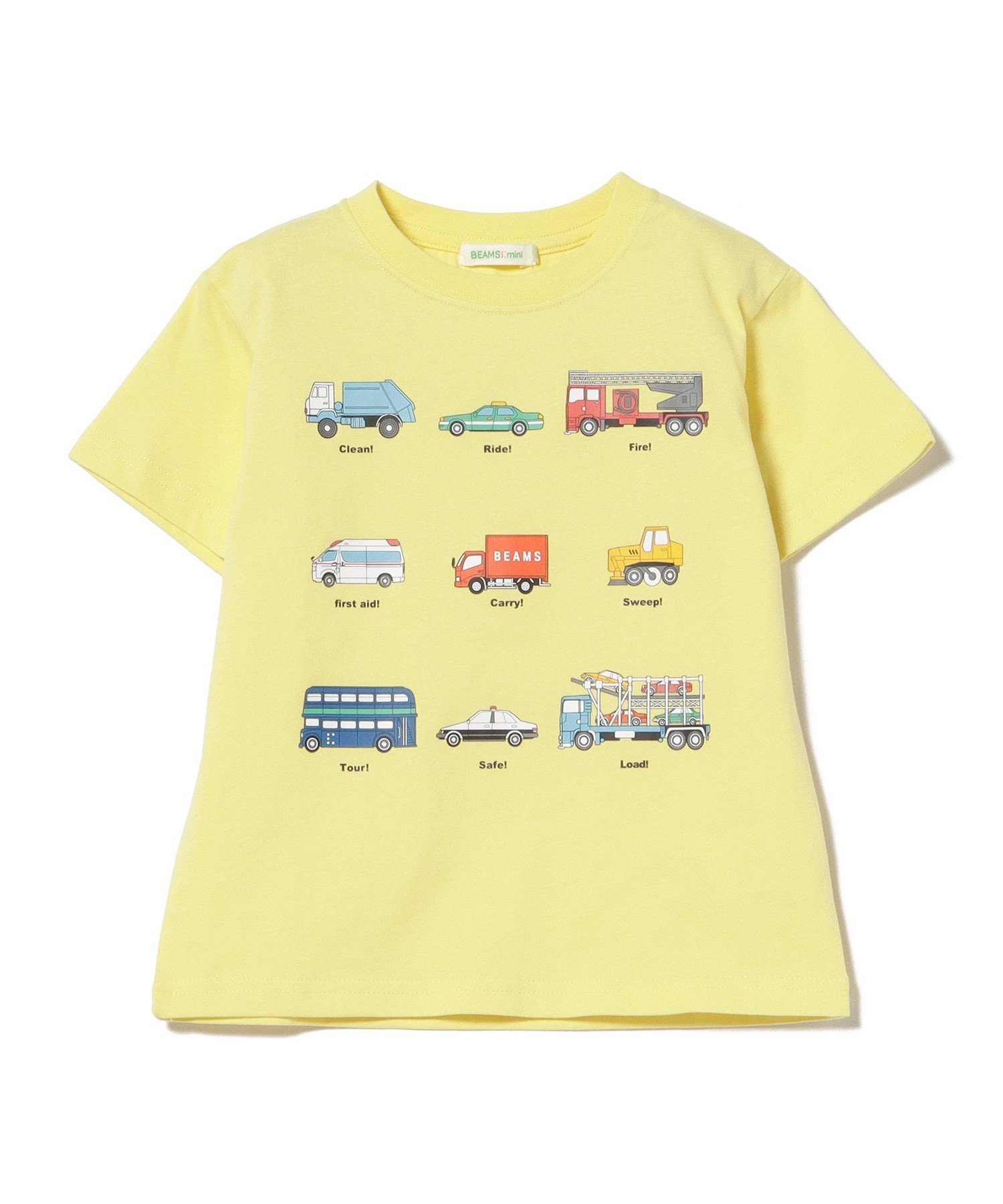 Детская футболка Working Car 2026SS (90-130 см) Beams Mini, YELLOW — фото 4