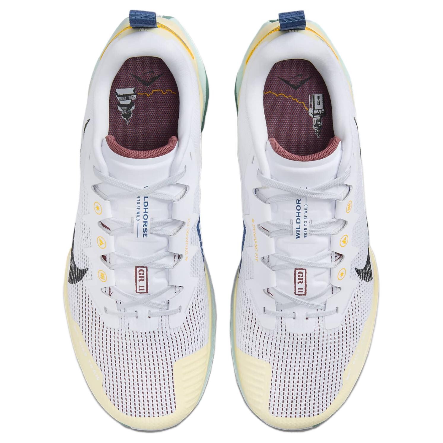 Кроссовки Wildhorse 8 для бега для мужчин с низким верхом Nike, цвет Gray Yellow Green — фото 4