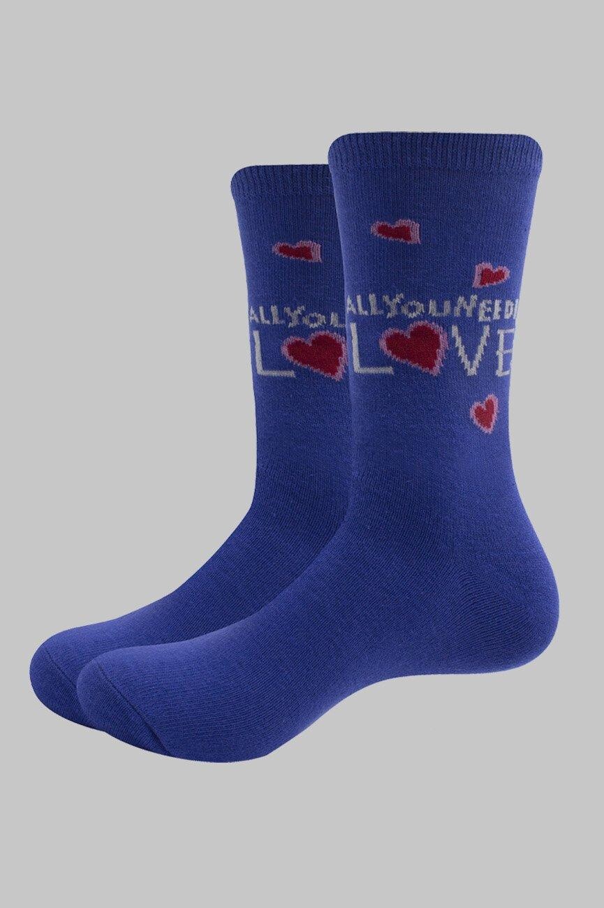 

Носки до щиколотки All You Need Is Love Beatles, синий