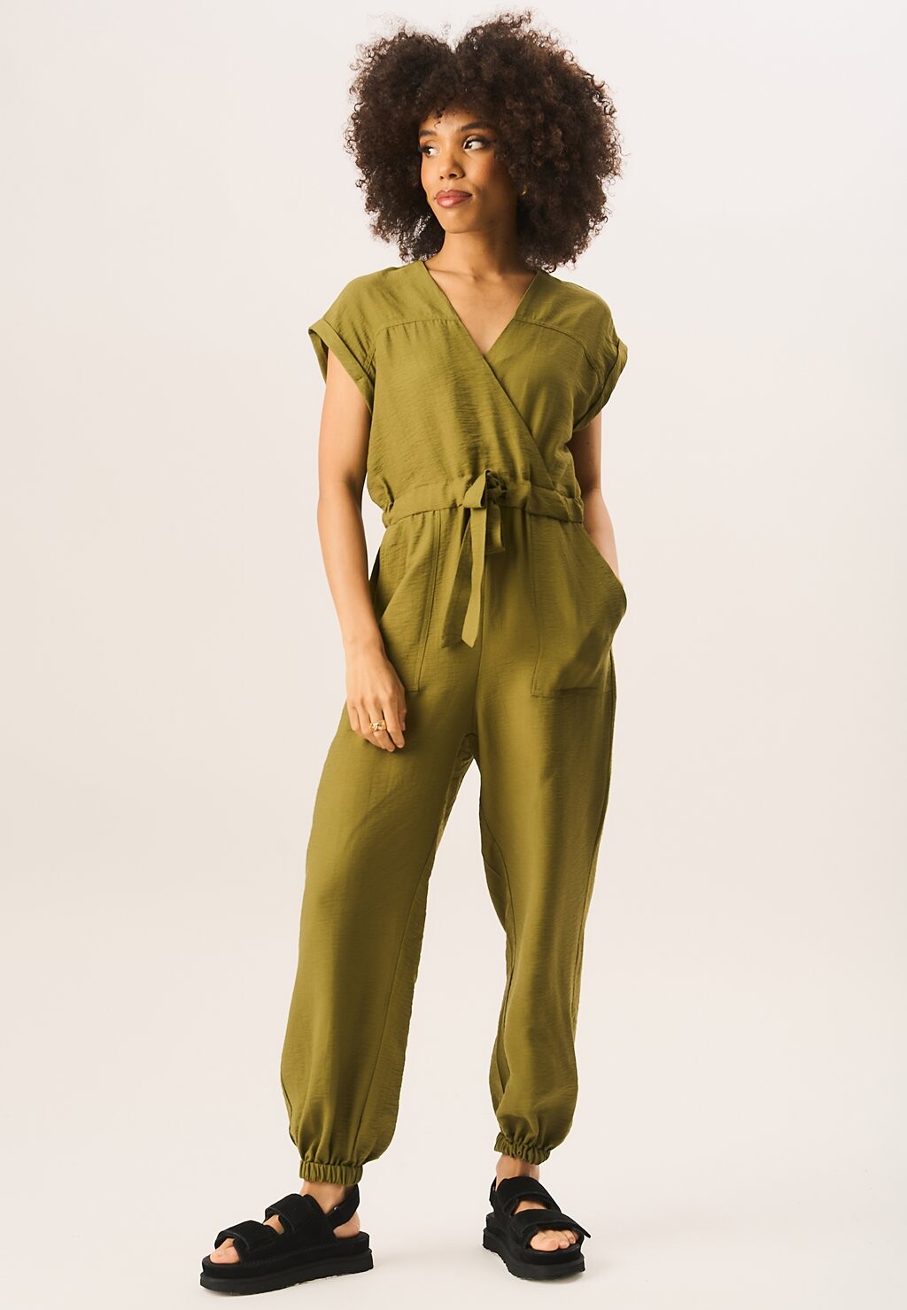 

Комбинезон WAIST TIE POCKET DETAIL PLAY GINI LONDON, хаки