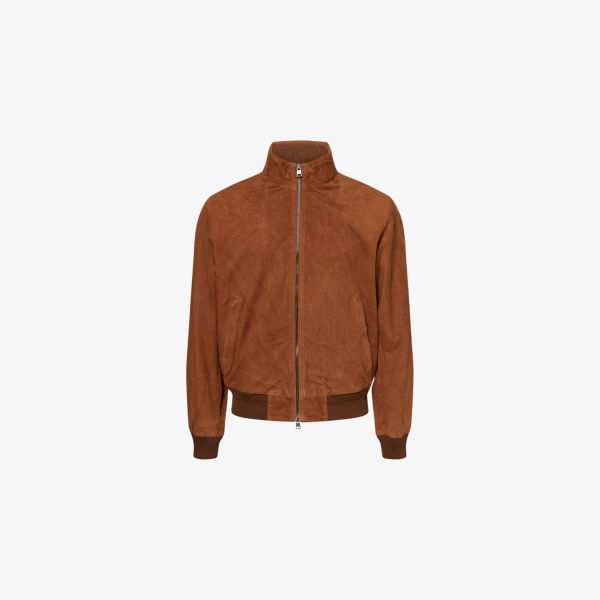 

Воронкообразный замшевый бомбер Polo Ralph Lauren, цвет pale russet x