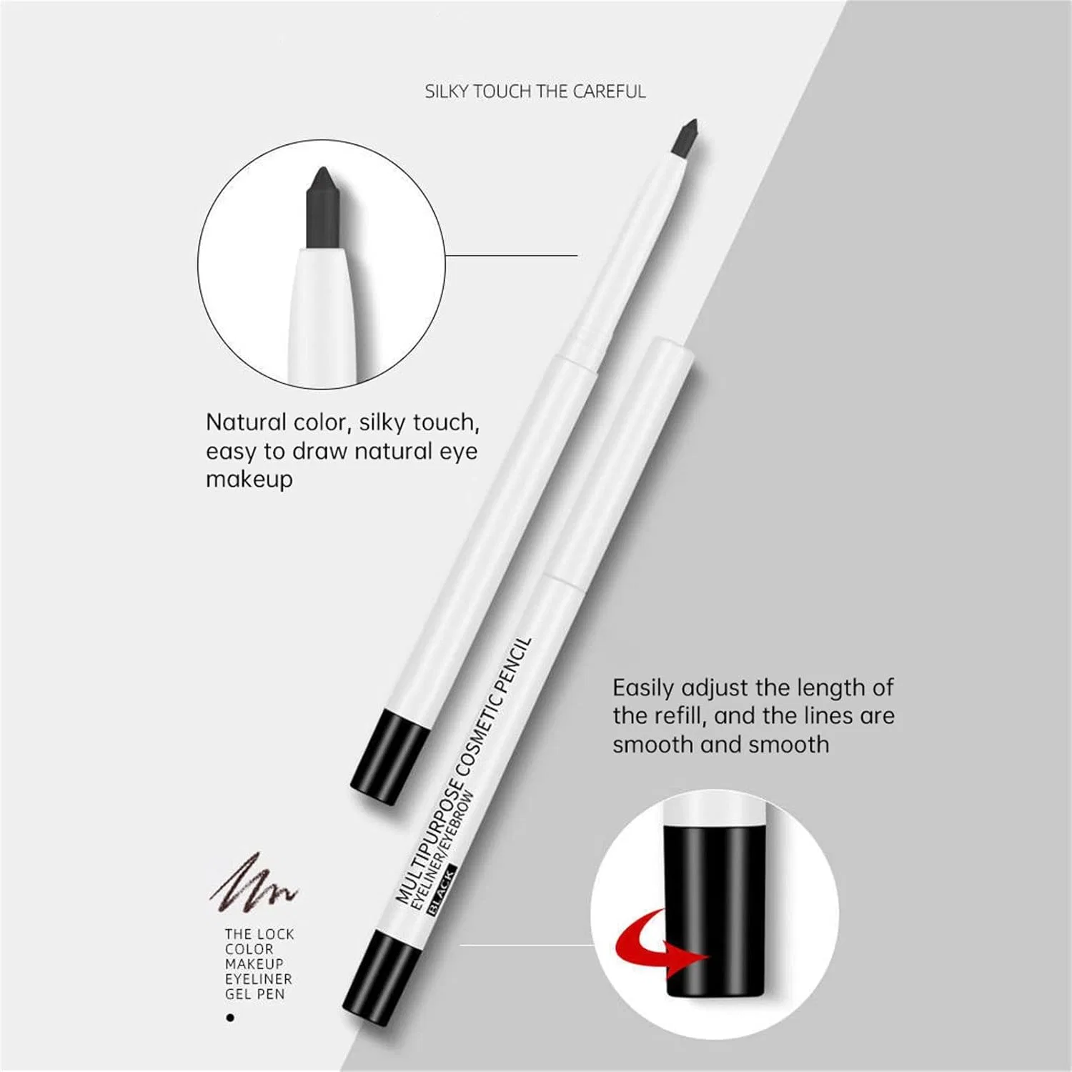 Подводка для глаз точилка водостойкая карандаш Slim Generic — фото 4