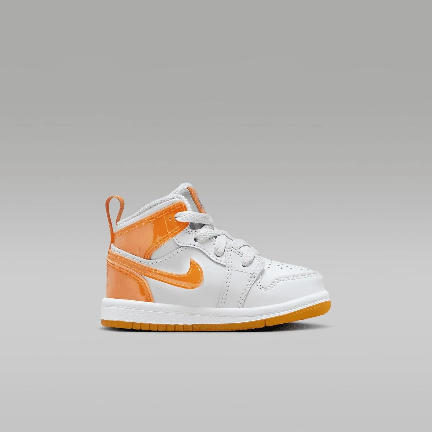 Кроссовки Nike Air Jordan 1, серо-оранжево-зеленый — фото 3