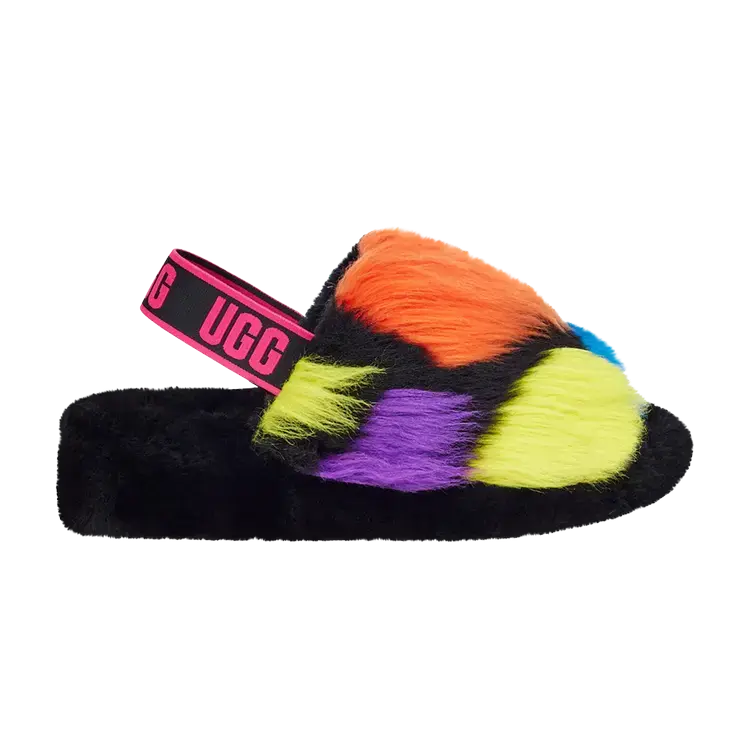Кроссовки UGG Wmns Fluff Yeah Slide, черный