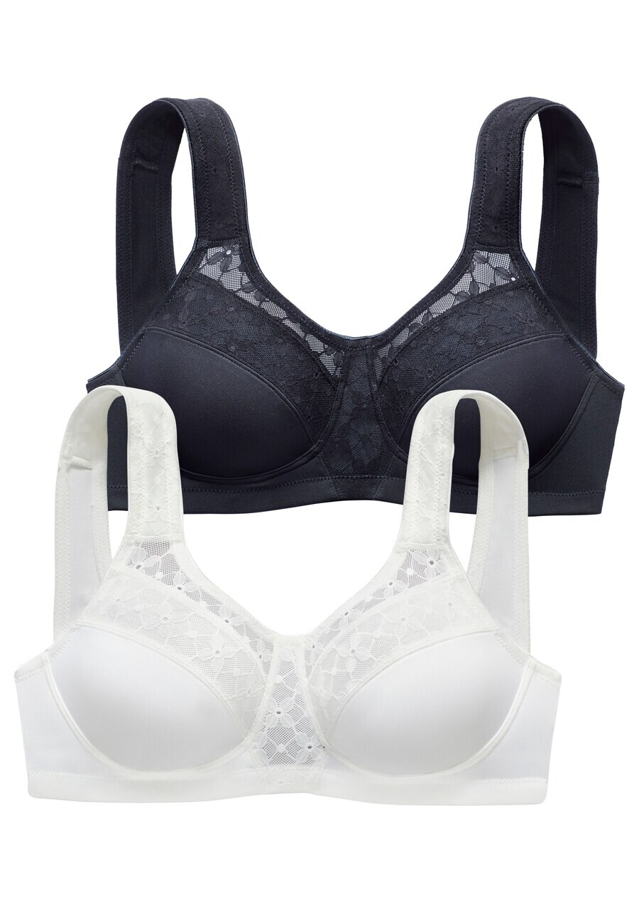

Бюстгальтер майка NUANCE T-shirt Bra, черный/белый