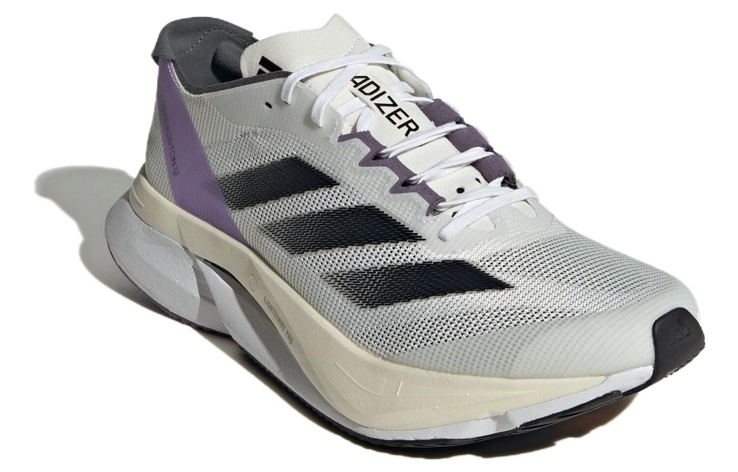Adidas Adizero Boston 12 Кроссовки Женские, Белый/Яркий Конкорд/Аквамарин/Черный — фото 2
