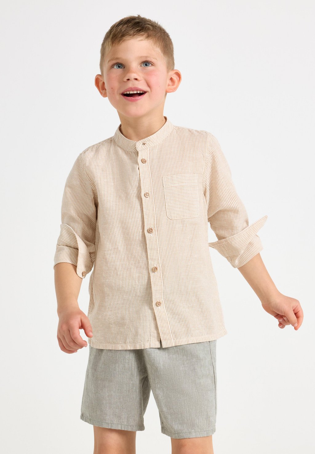

Рубашка LONG-SLEEVED Lindex, бежевый