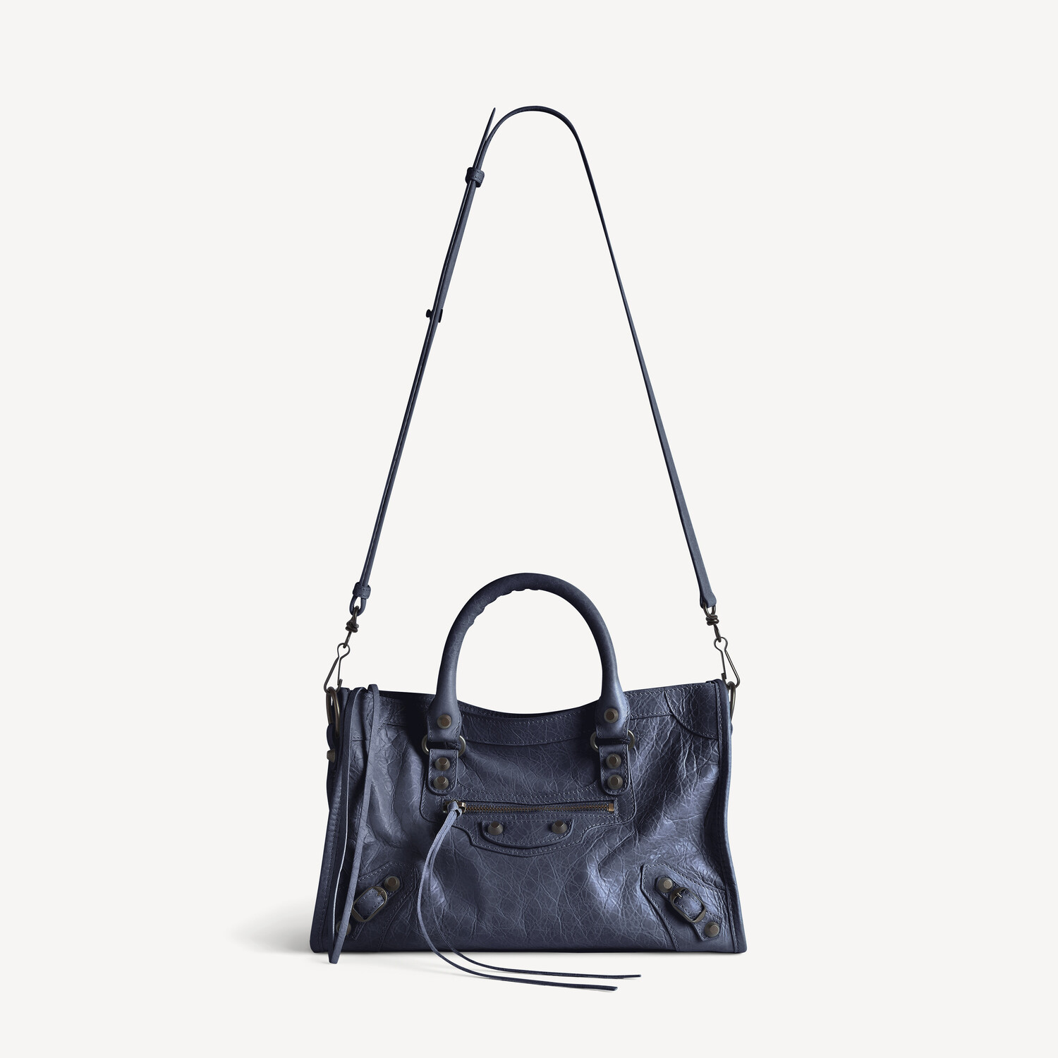 Женская сумка le city bag small в цвете темный маре BALENCIAGA, темно-маренго — фото 4