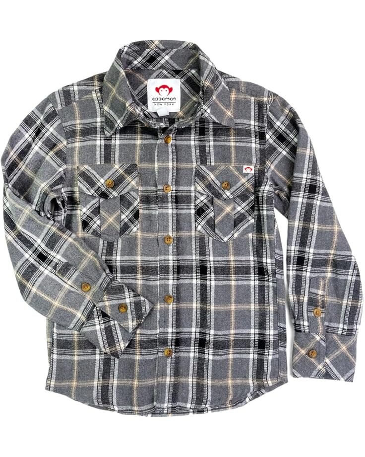 

Рубашка Appaman Kids Flannel Shirt, цвет Greige Plaid