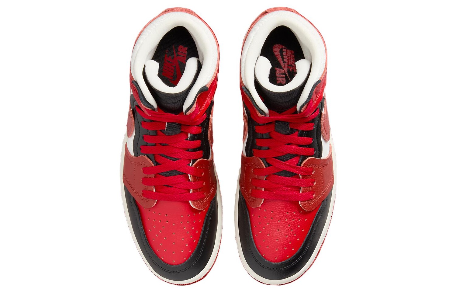 1 High Method Of Make Sport Red Women's, кроссовки женские Jordan, красный/белый/черный — фото 4