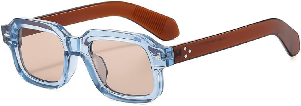 

Солнцезащитные очки с защитой UV400 | Большая оправа, панк-стиль, яркие линзы | Для женщин и мужчин, для занятий спортом на открытом воздухе и вождения DSVIGF, C7 Clear Blue