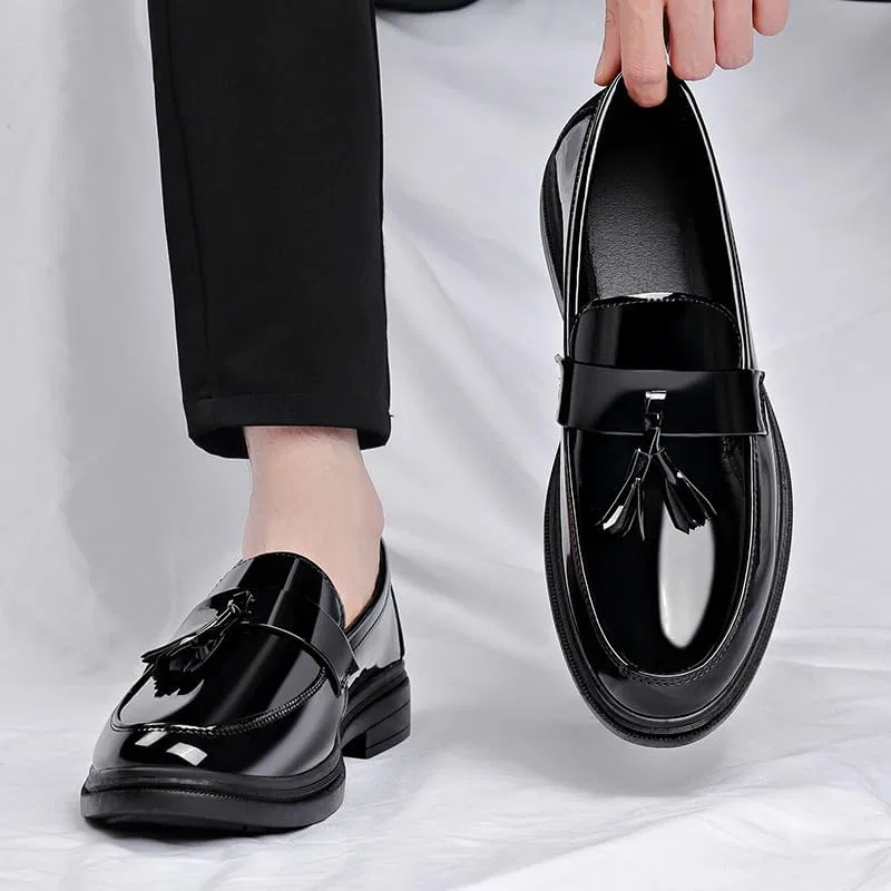 Лоферы мужские кожаные, Classic Penny Flats, черный Hhhchpm — фото 4