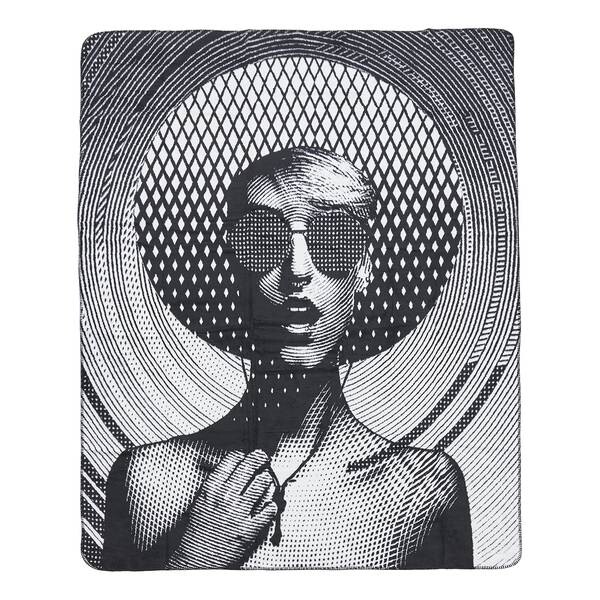 

Плед twentyfour Elektra, 200 см, черно-белый