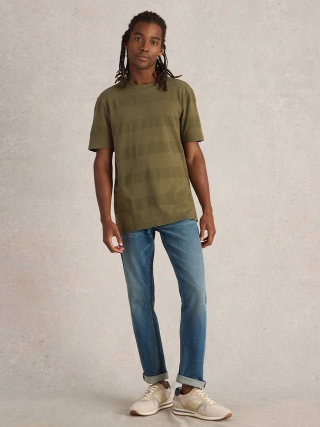 

Футболка из текстурированного хлопка stirling White Stuff, цвет Khaki Green