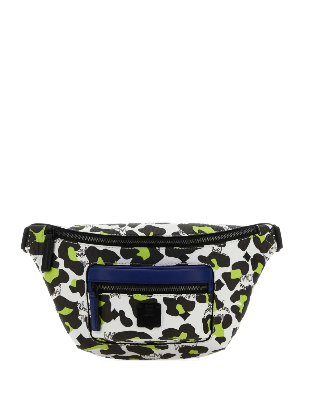 

Мини-поясная сумка Fursten с леопардовым принтом MCM, белый