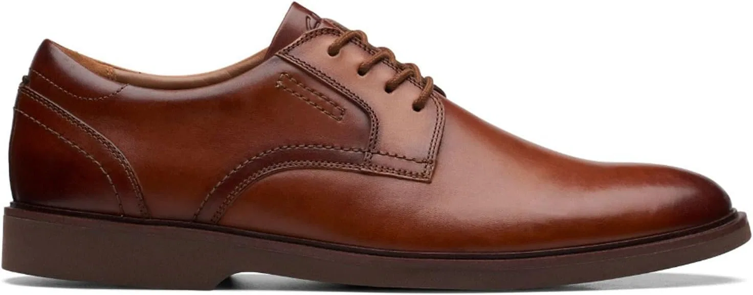 Женские кружевные оксфорды Clarks Malwood, Tan Leather — фото 2