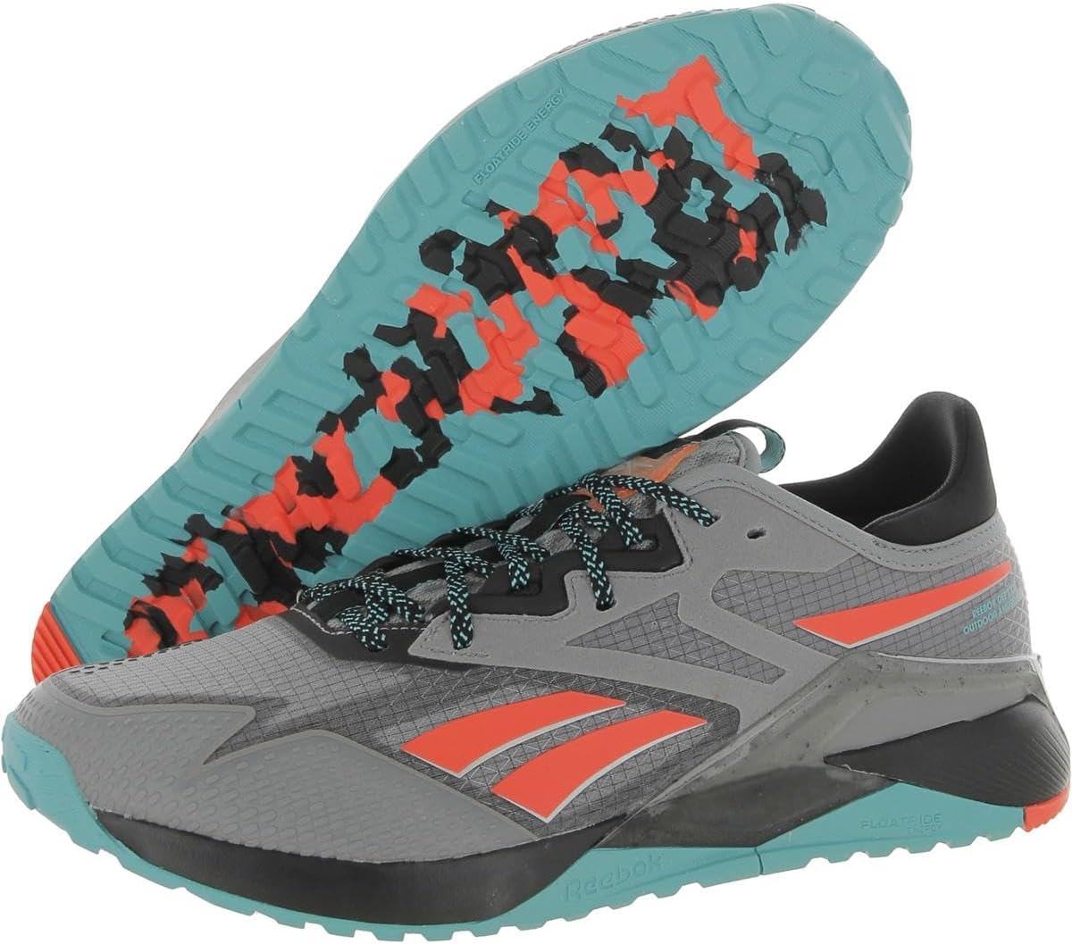 Мужские кроссовки Reebok Reebok X Jurassic World Nano X2 AdventureCross, серый/черный — фото 2