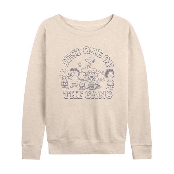 

Женская футболка с длинным рукавом peanuts just one of the gang из френч терри Licensed Character