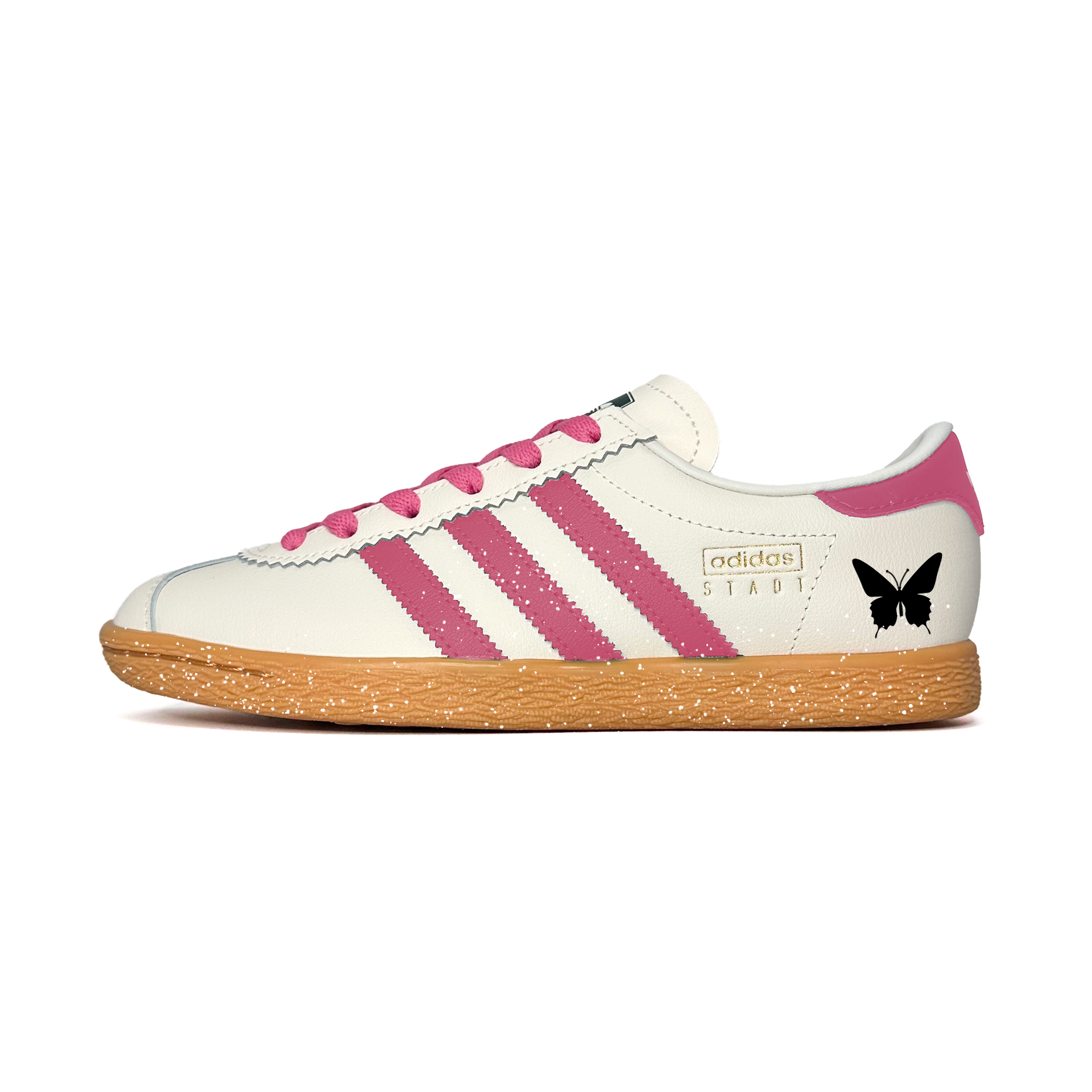 

Adidas Originals Stadt Snowflake Butterfly Abrasion Resistant Low top German Army Trainers Unisex Pink