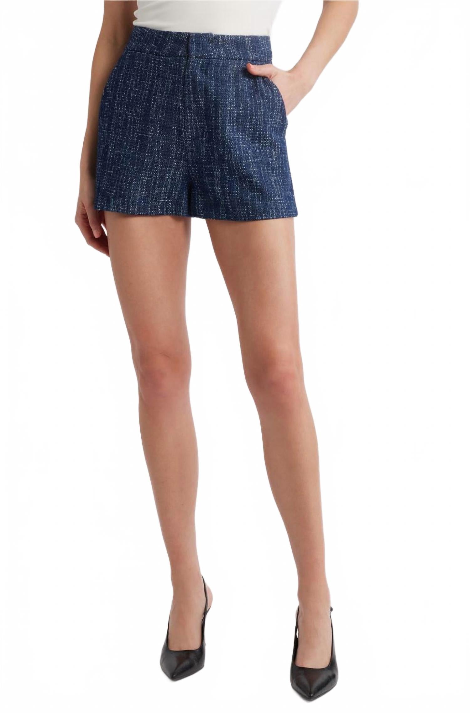 

FRAME Женские шорты из твида цвета индиго