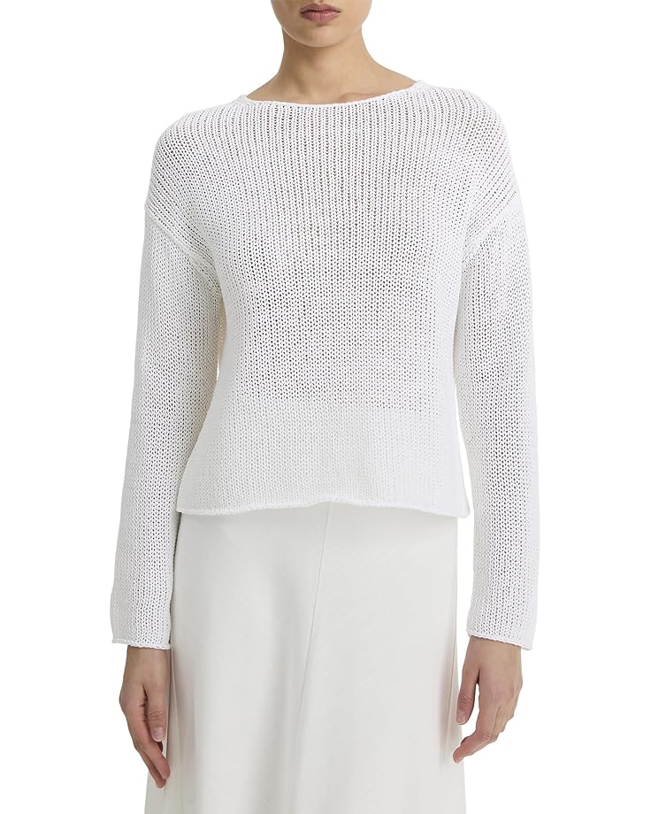 

Свитер Vince Coated Cotton Pullover, цвет Optic White