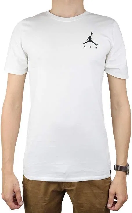 Мужская футболка Jordan Jumpman Air, хлопок, White/Black