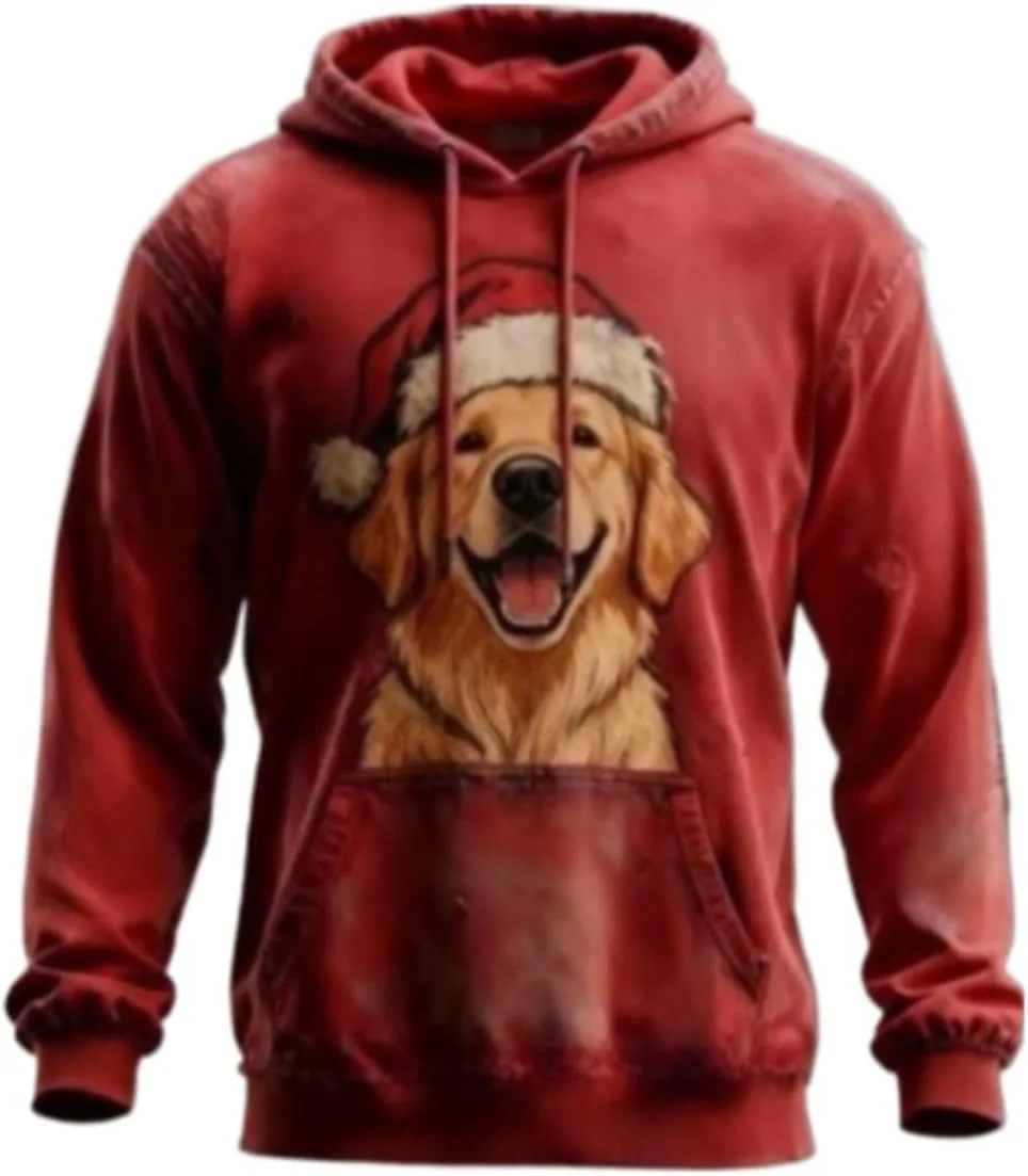 

Свитшот Golden Retriever с рождественским принтом CIVIZILUX