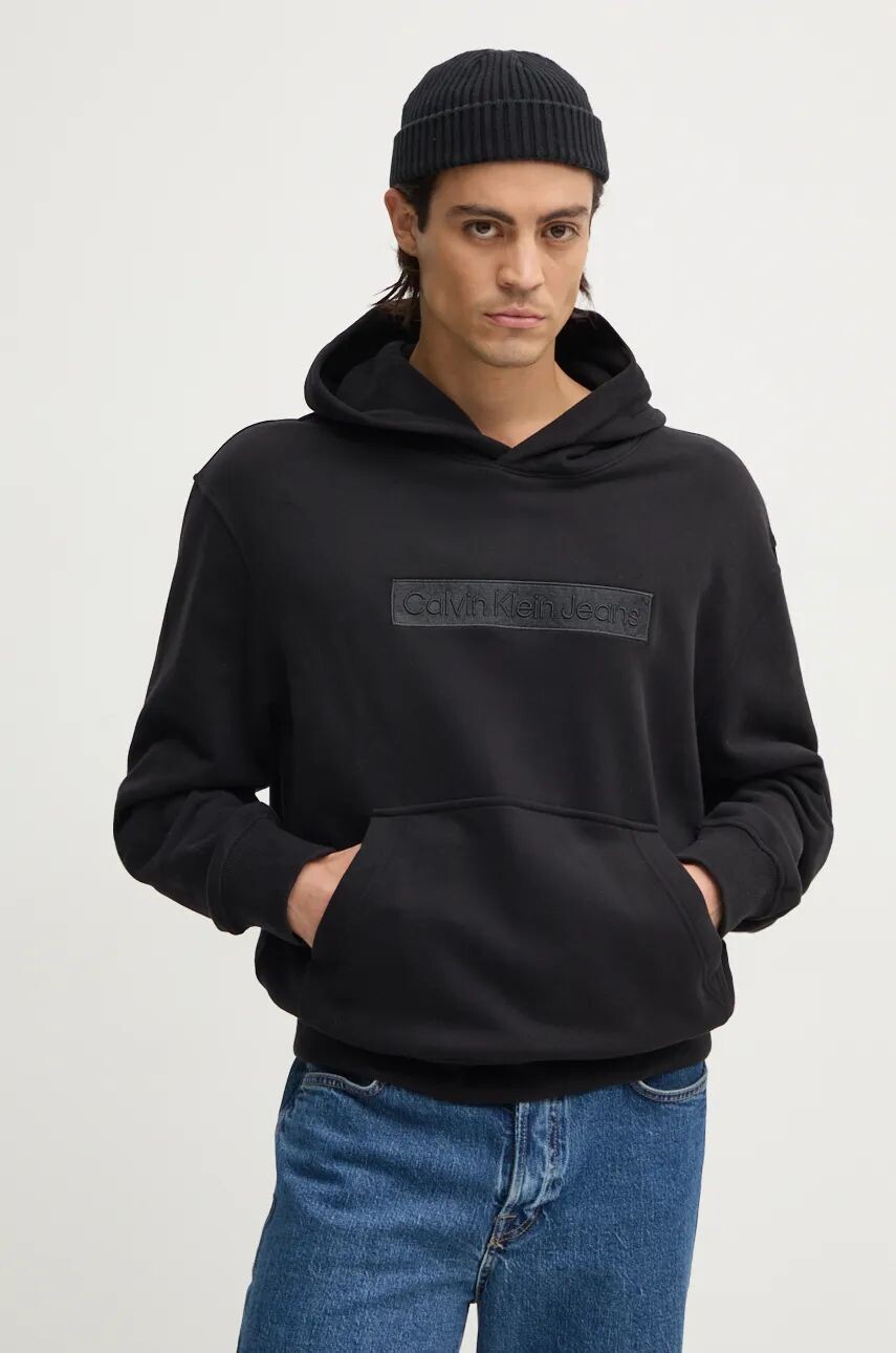 

Хлопковая толстовка Calvin Klein Jeans, черный