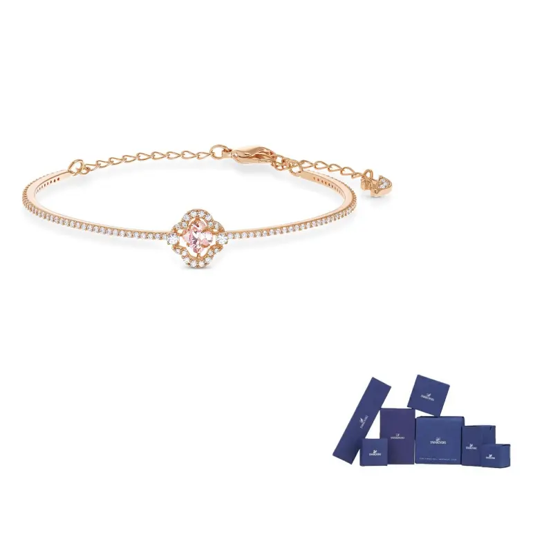 

Swarovski Искрящийся танец искусственный хрустальный браслет женский Rose Gold