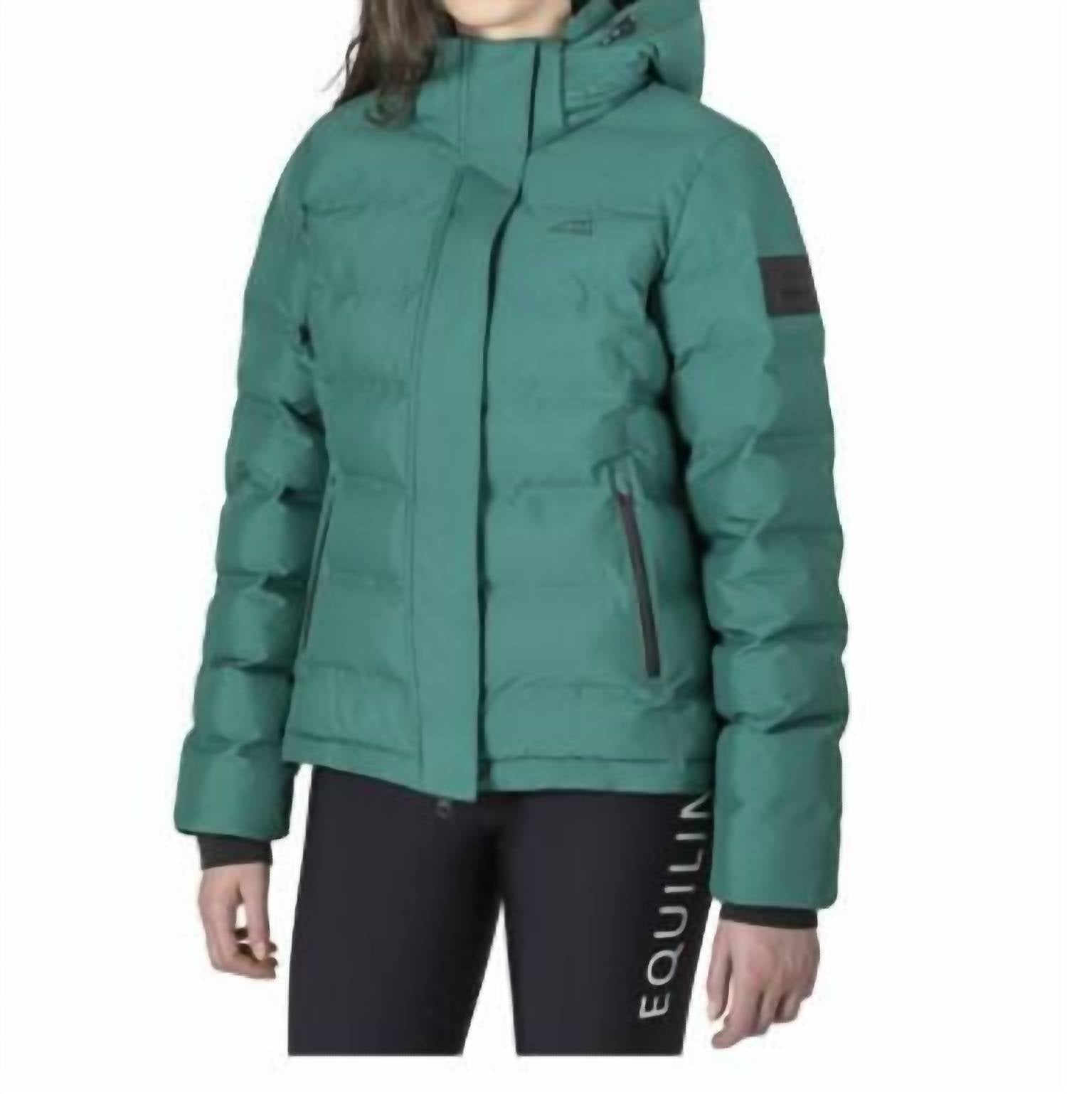 

Женская стеганая куртка Cagec Eco-Down в цвете Pepper Green Equiline