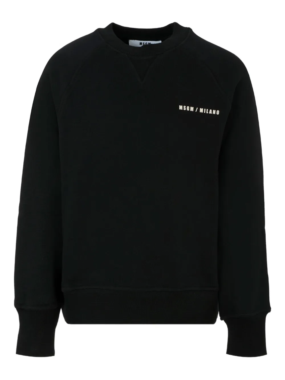 

Хлопковая толстовка с логотипом MSGM Kids, черный