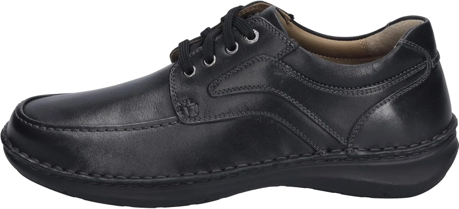 Удобные мужские туфли Josef Seibel New Anvers 62, ширина K (очень широкая), сменная стелька, Black — фото 2