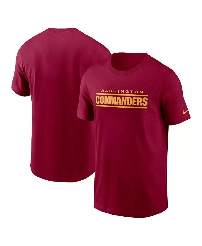 

Мужская бордовая футболка Washington Commanders с надписью Nike