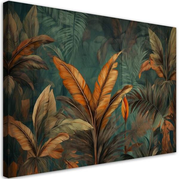 

Картина арт-принт KUNSTLOFT Autumn Jungle Foliage 2, зеленый