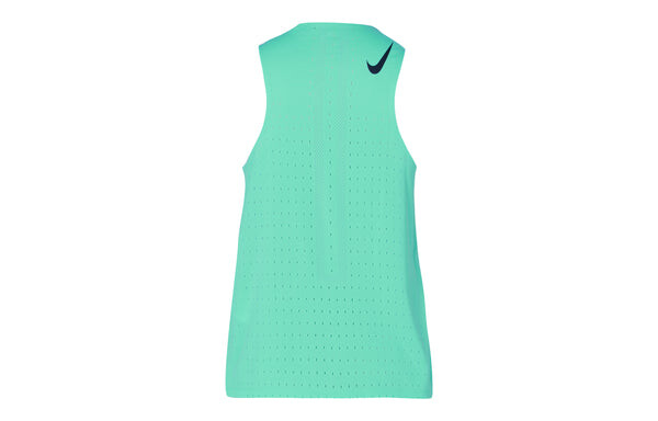 Футболка (WMNS) Nike Aeroswift Solid Color Sports Breathable Running Green Vest, зеленый — фото 2