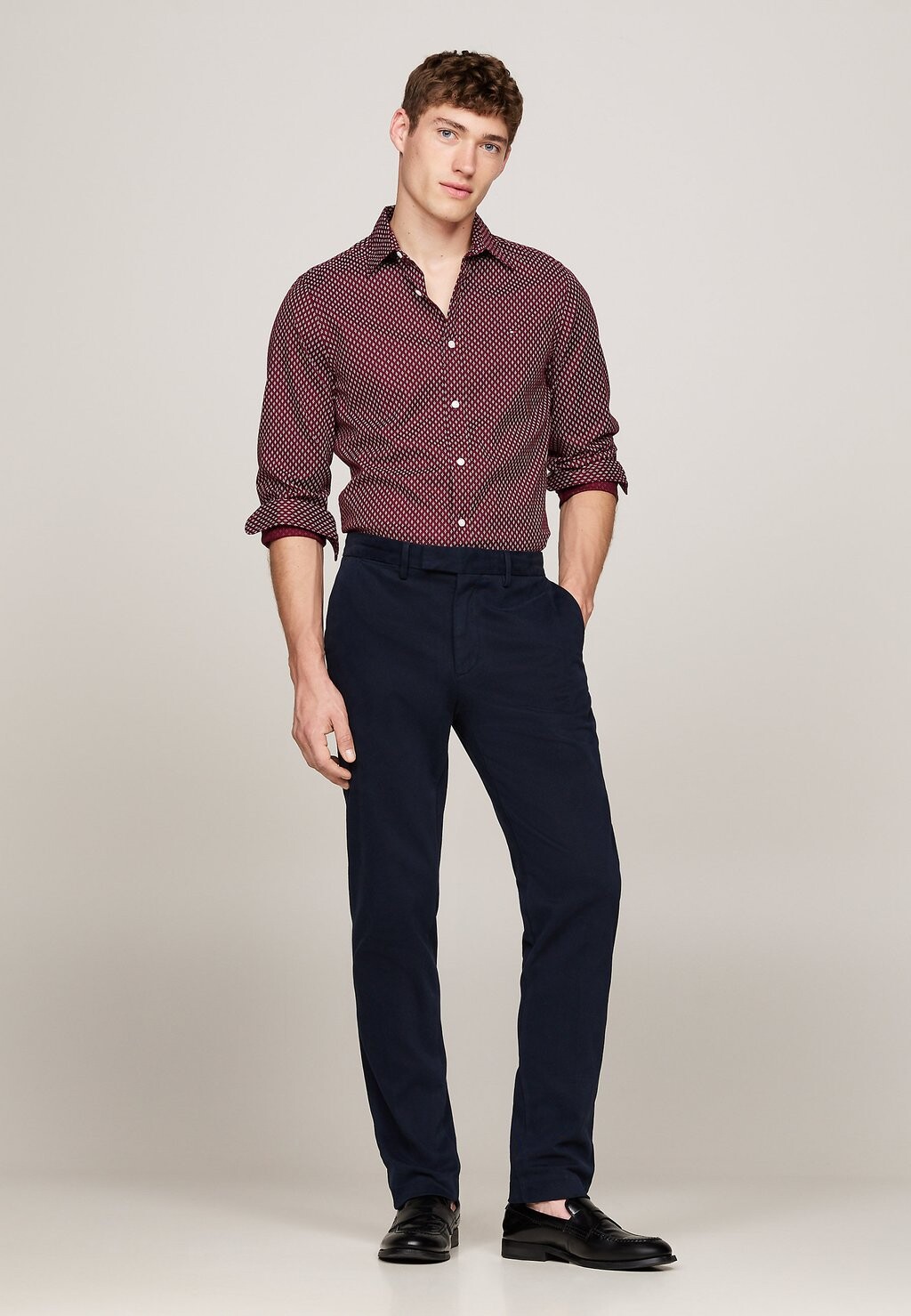 

Рубашка BRUSHED PRINT SHIRT Tommy Hilfiger, красный