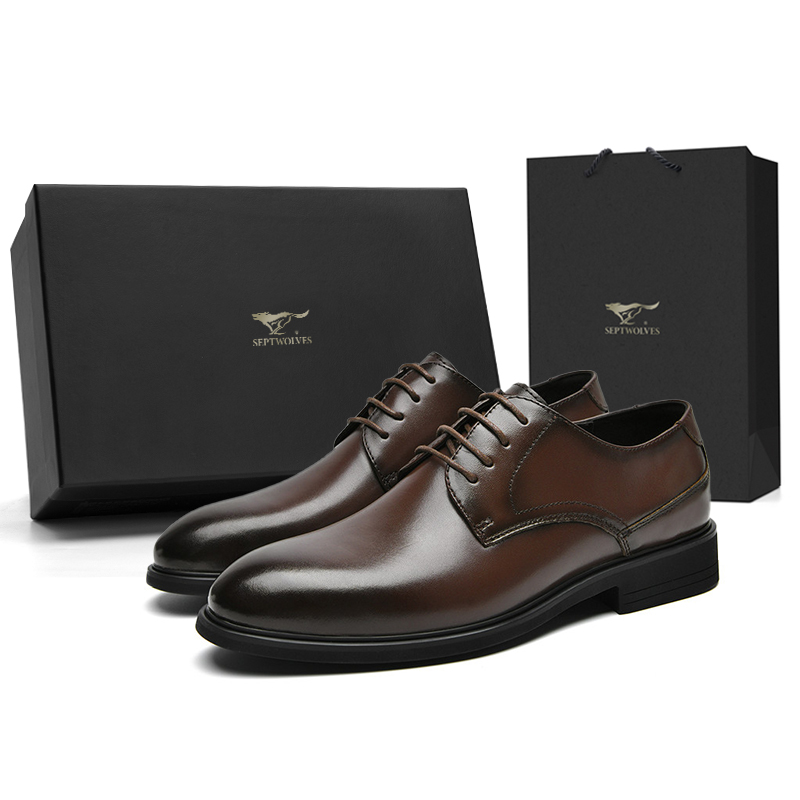 

SEPTWOLVES Мужские туфли черно-коричневые, цвет Brown (Standard Leather Shoe Size)