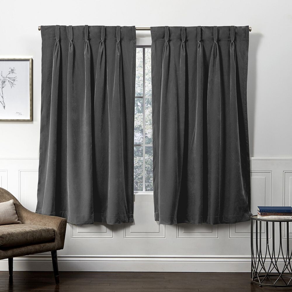 

2 шт. бархатных тяжелых оконных штор «Город и страна» Exclusive Home, цвет Soft Gray