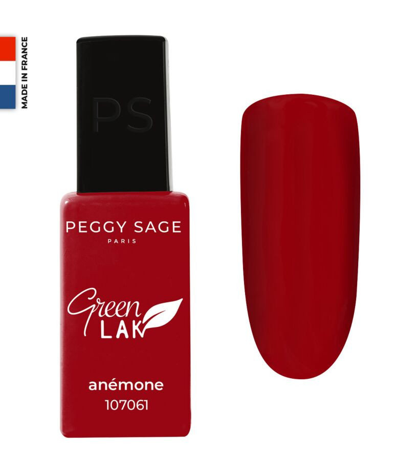 

Зеленый лак для ногтей LAK Anémone Classic UV/LED 10 мл Peggy Sage