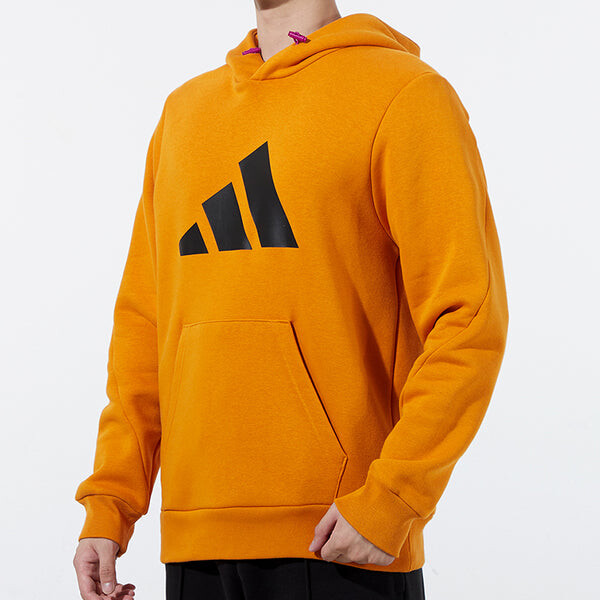 Толстовка Men's adidas Large Logo Printing Sports Orange, оранжевый — фото 4