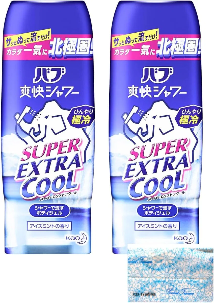 Гель для душа Bub Invigorating Super Extra Cool, 210 г, с ментолом, 2 шт